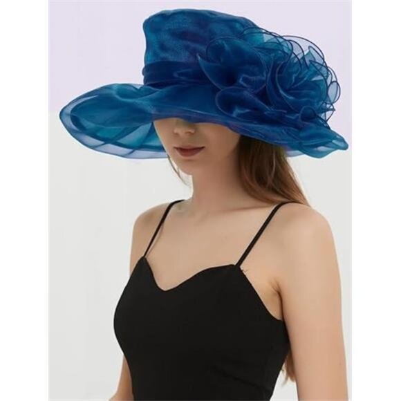 Women\'s Kentucky Hat Wide Brim Blue2 main image 7